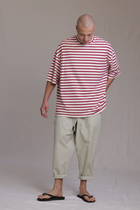 ALBI Ela Pants, oversized cotton poplin drawstring trousers with hand-stitched detailing