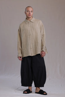 ALBI Sora Pants, oversized cotton poplin balloon trousers with a cuffed ankle